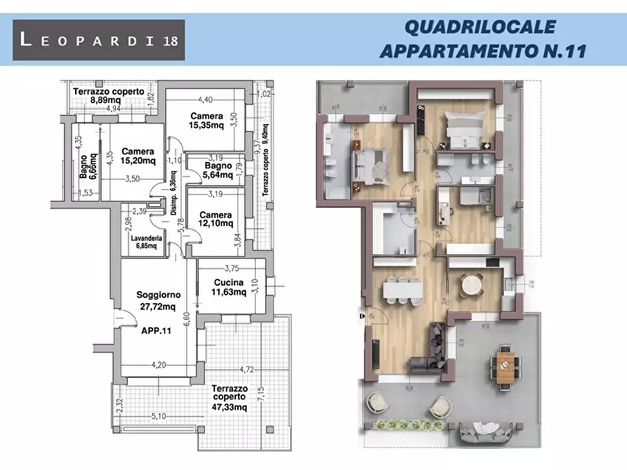 Immagine 2 di Appartamento in vendita  a Parabiago