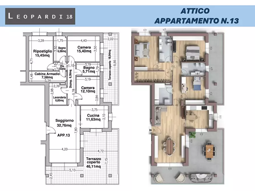 Immagine 2 di Appartamento in vendita  a Parabiago