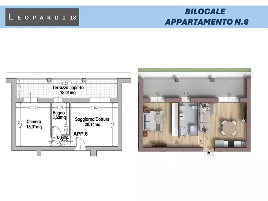 Immagine 2 di Appartamento in vendita  a Parabiago