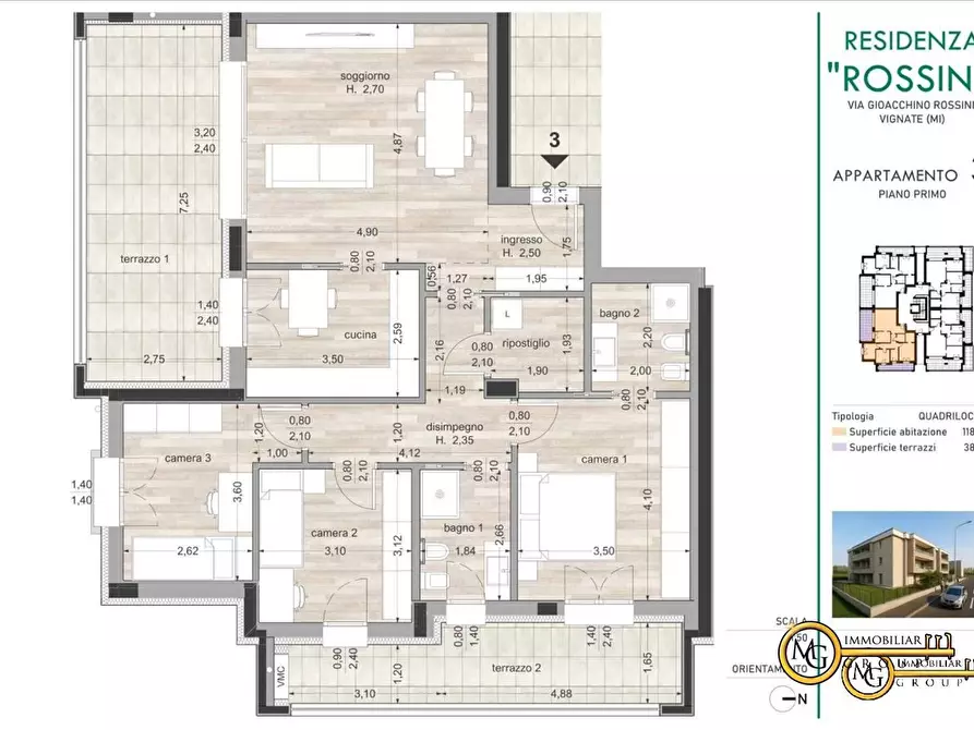 Immagine 1 di Appartamento in vendita  33 a Vignate