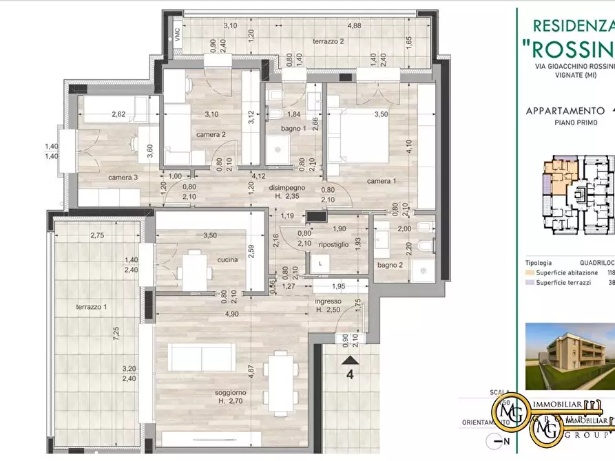 Immagine 1 di Appartamento in vendita  33 a Vignate