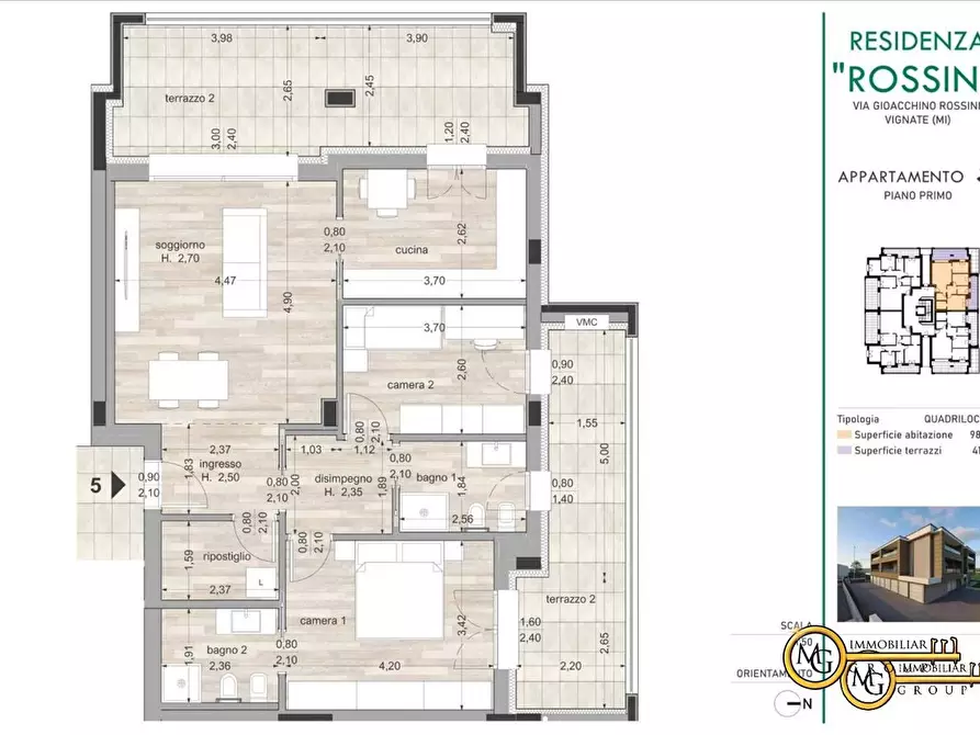 Immagine 1 di Appartamento in vendita  33 a Vignate