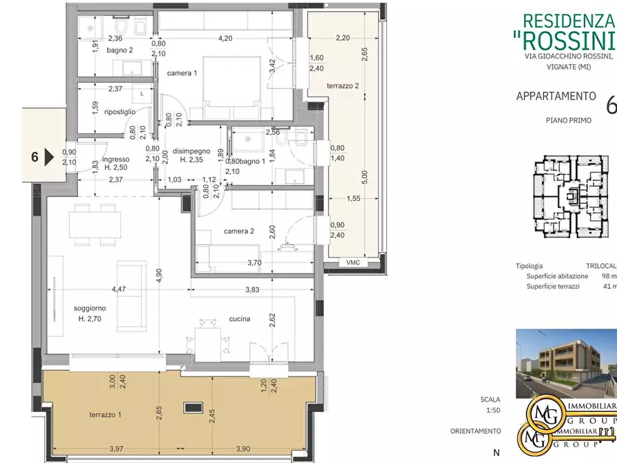 Immagine 1 di Appartamento in vendita  a Vignate