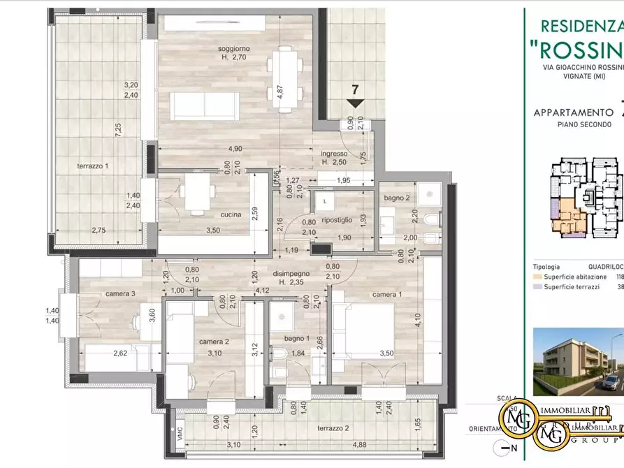 Immagine 1 di Appartamento in vendita  33 a Vignate