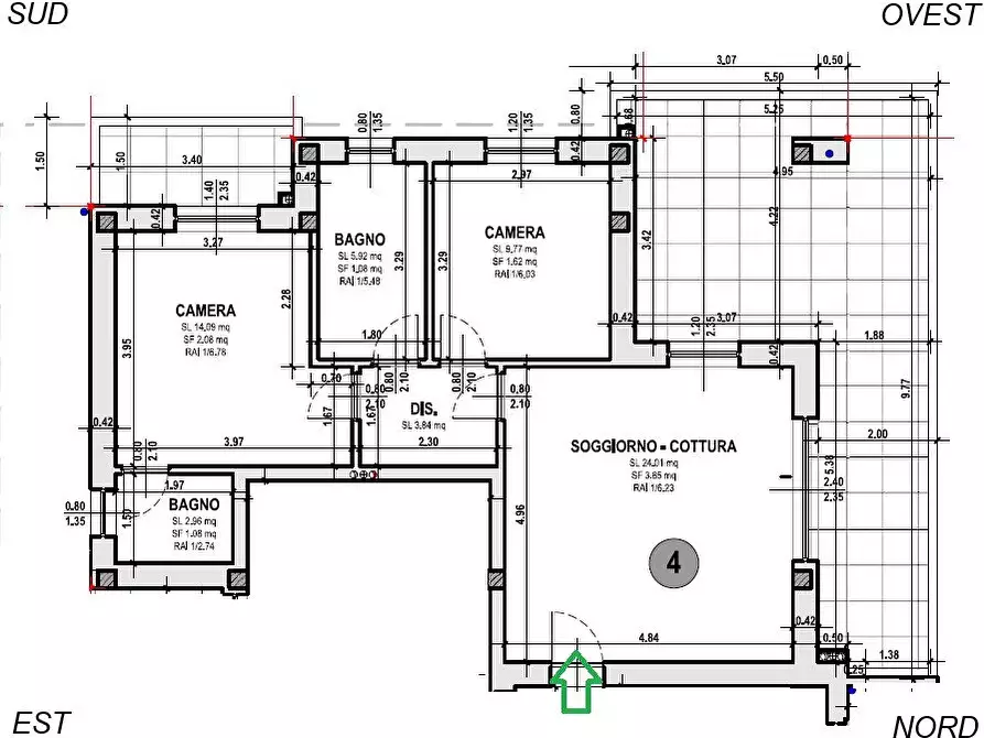 Immagine 2 di Appartamento in vendita  a Parabiago
