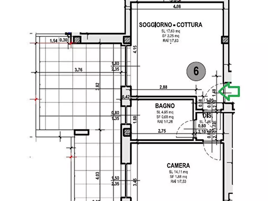 Immagine 2 di Appartamento in vendita  a Parabiago