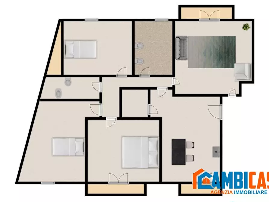 Immagine 1 di Appartamento in vendita  a Monreale