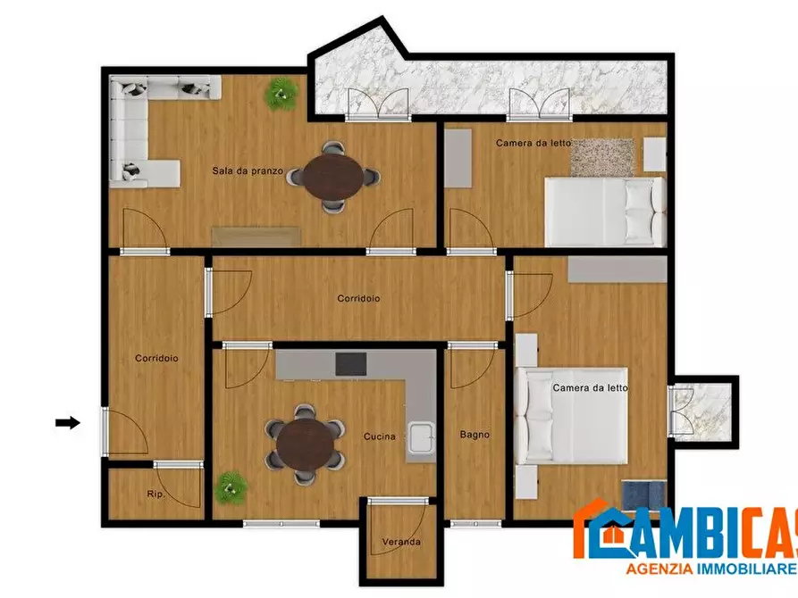 Immagine 1 di Appartamento in vendita  a Palermo