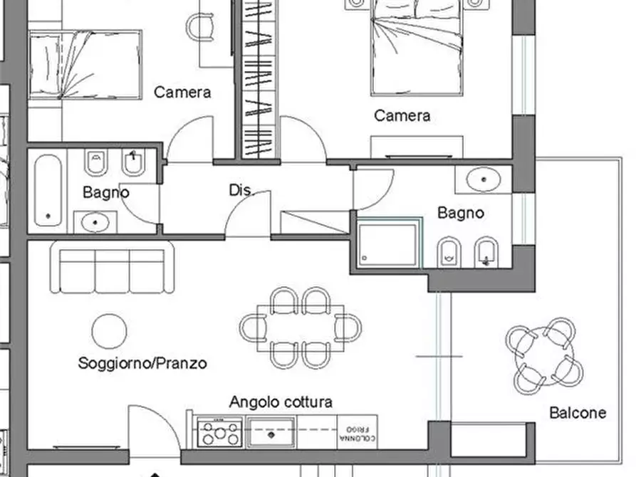 Immagine 2 di Appartamento in vendita  a Pescara