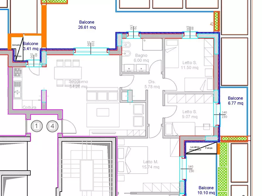 Immagine 2 di Appartamento in vendita  a Pescara