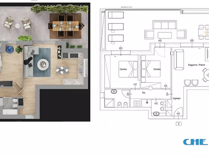 Immagine 3 di Appartamento in vendita  a Riccione