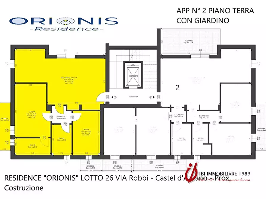 Immagine 3 di Appartamento in vendita  a Castel D'azzano