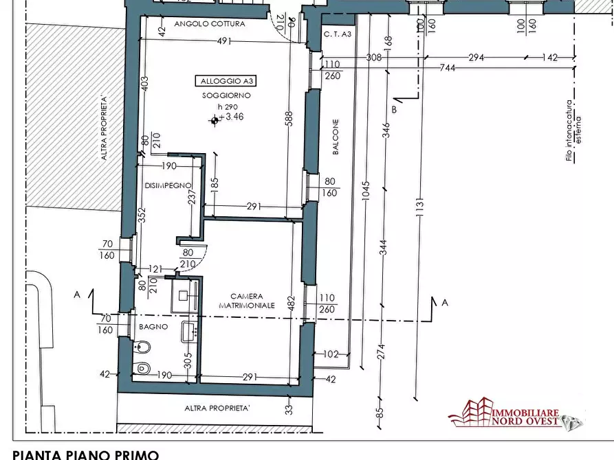 Immagine 2 di Appartamento in vendita  snc a Arluno