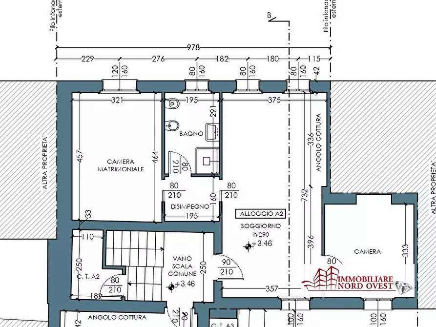 Immagine 2 di Appartamento in vendita  snc a Arluno