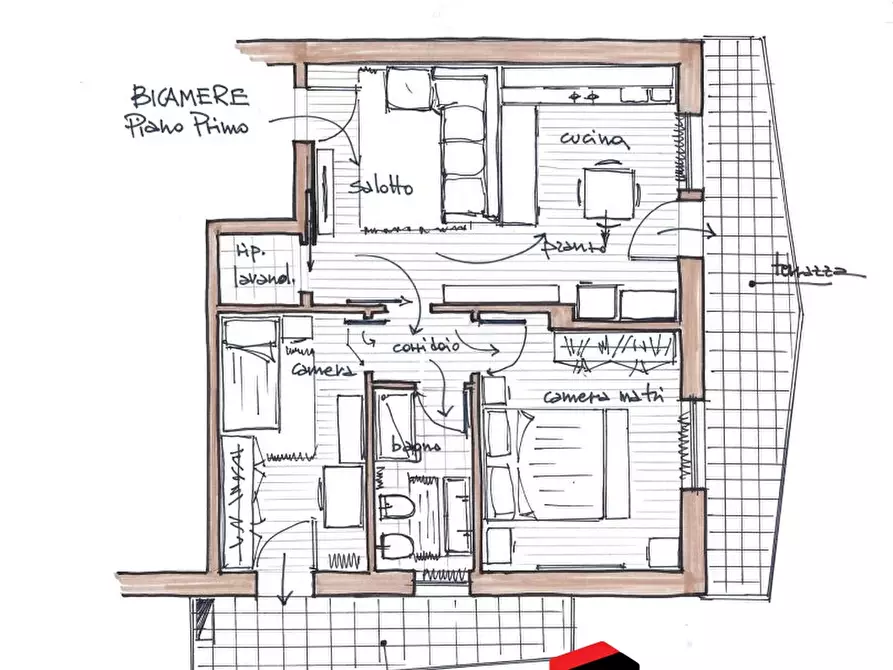 Immagine 1 di Appartamento in vendita  a Villaverla