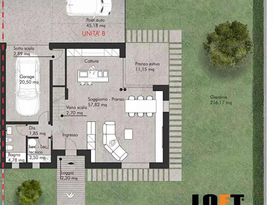 Immagine 4 di Casa semindipendente in vendita  a Padova