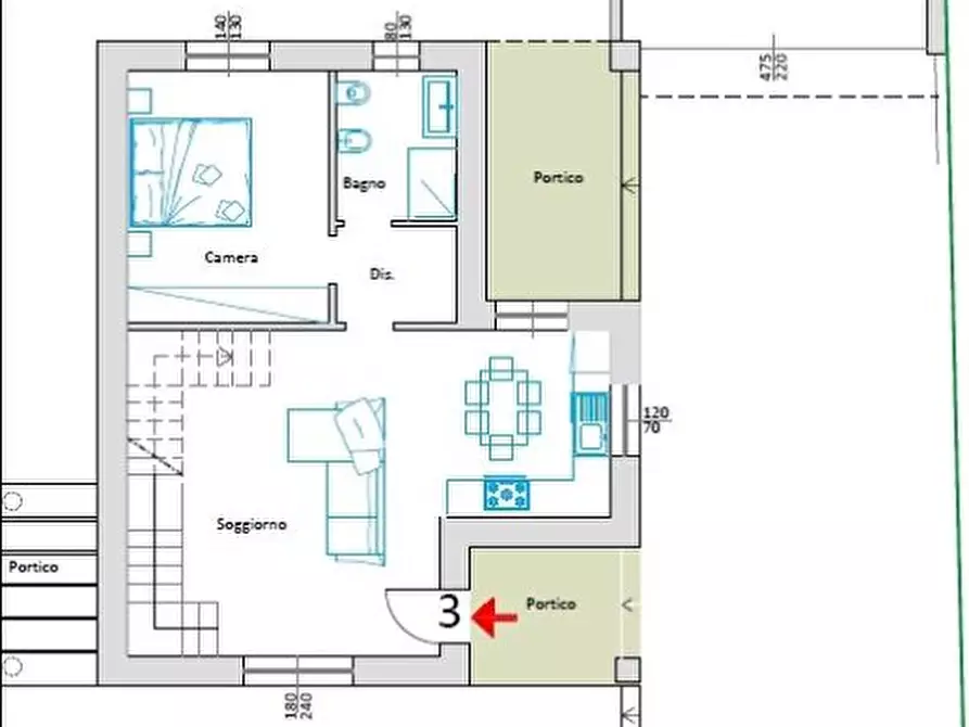 Immagine 2 di Villa in vendita  a Parabiago