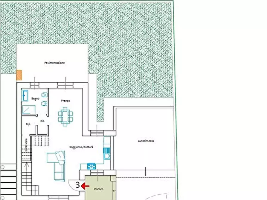 Immagine 2 di Villa in vendita  a Parabiago