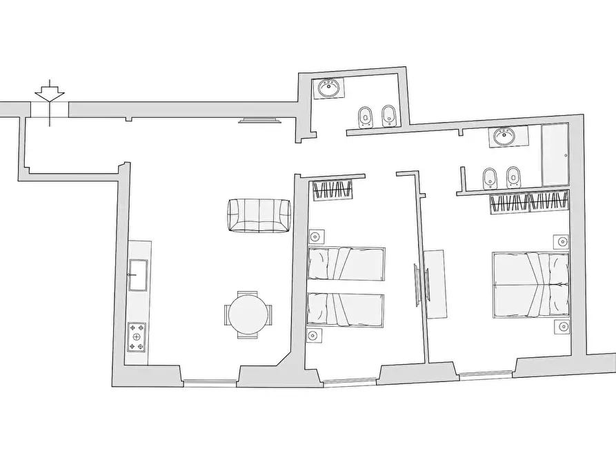 Immagine 10 di Appartamento in affitto  in Piazza Cesare Beccaria a Firenze