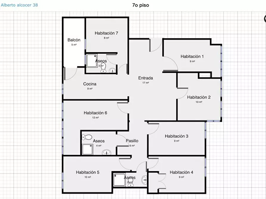 Immagine 1 di Camera in affitto  in Calle de Alcocer a Madrid