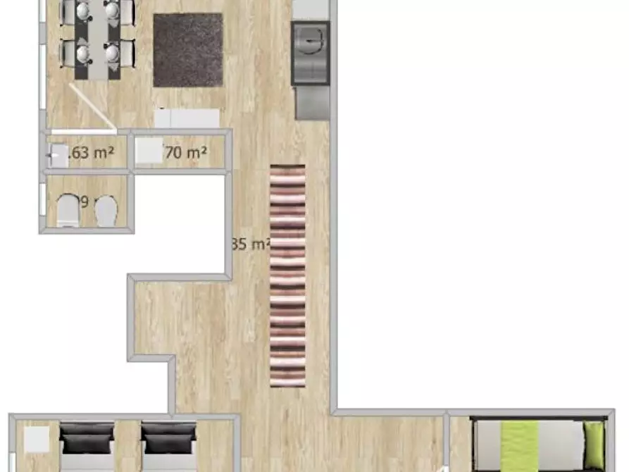 Immagine 2 di Appartamento in affitto  in Via Molino delle Armi a Milano