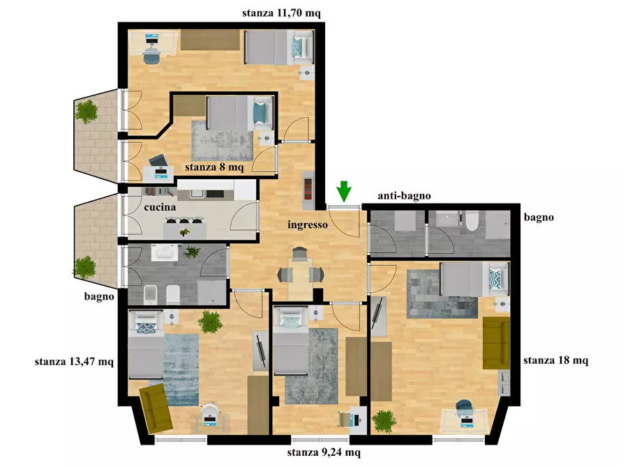 Immagine 9 di Camera in affitto  in Via Milano a Trento