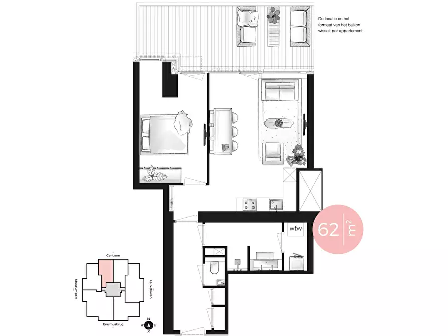 Immagine 1 di Appartamento in affitto  in Baan a Rotterdam