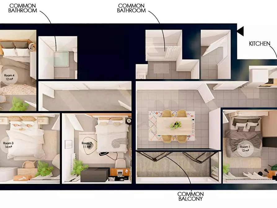 Immagine 5 di Camera in affitto  in Boulevard MacDonald a Paris