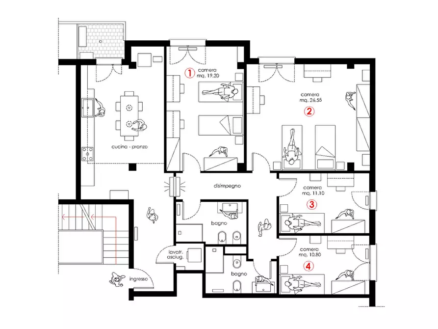 Immagine 10 di Camera condivisa in affitto  in Via Tirana a Padova