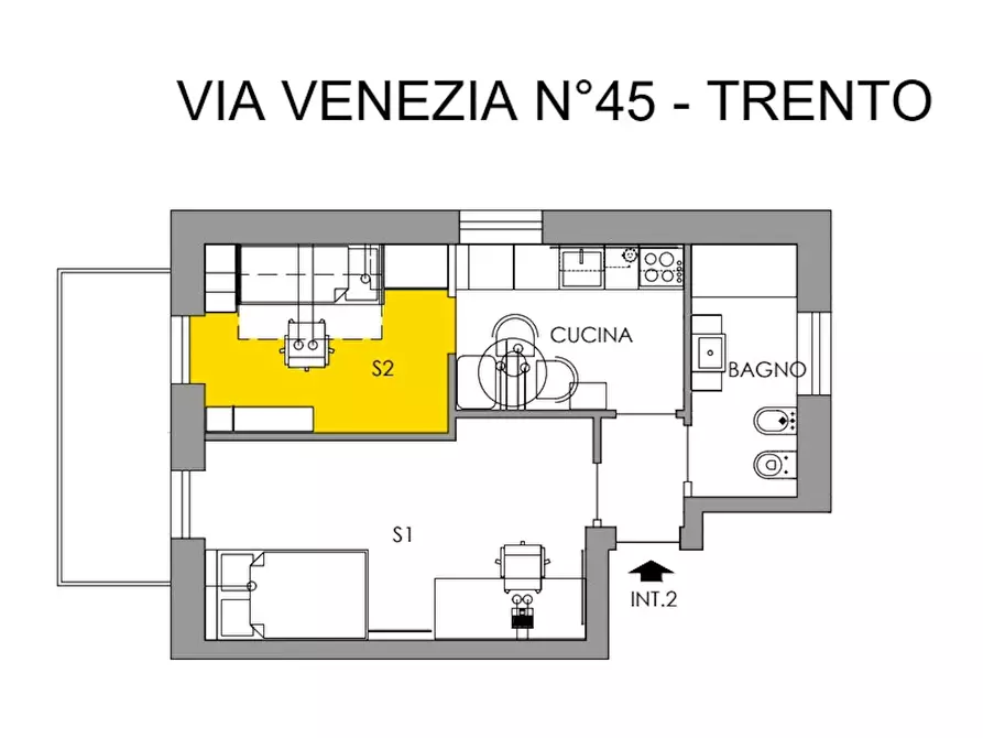 Immagine 6 di Camera in affitto  in Via Venezia a Trento
