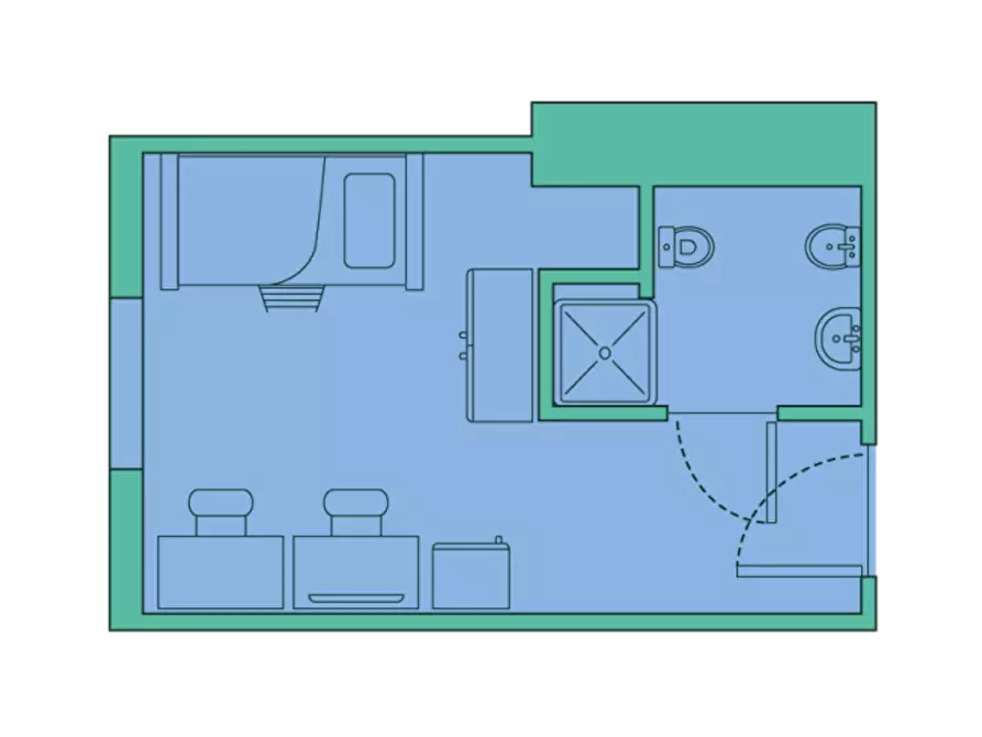 Immagine 1 di Camera condivisa in affitto  in Via Ca' Marcello a Venezia