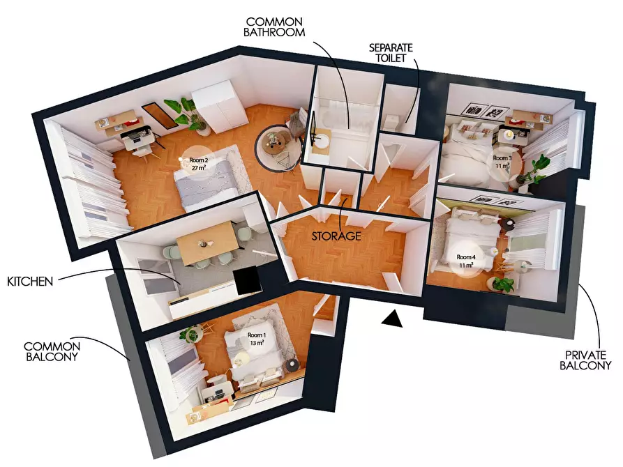 Immagine 8 di Camera in affitto  in Rue du Bailly a Saint-Denis