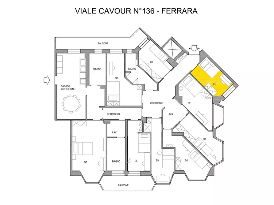 Immagine 7 di Camera in affitto  in Viale Camillo Benso di Cavour a Ferrara