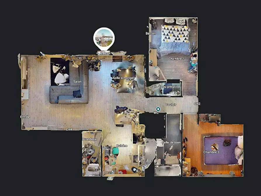 Immagine 10 di Camera in affitto  in Rue Louis Boutin a Saint-Herblain