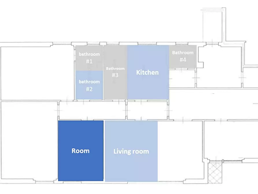 Immagine 7 di Camera in affitto  in Via San Giuseppe Benedetto Cottolengo a Pisa