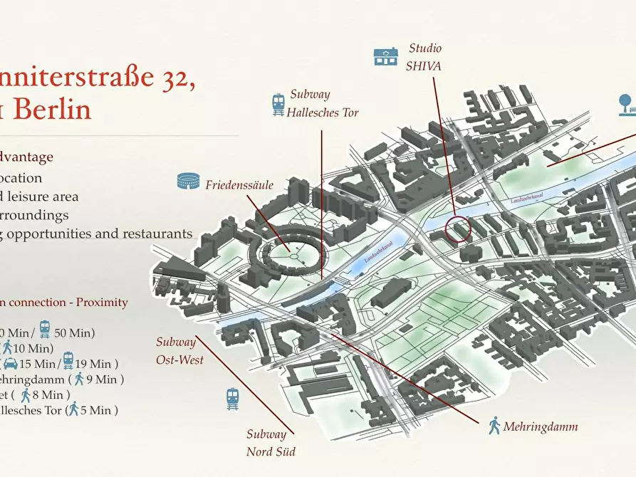 Immagine 3 di Appartamento in affitto  in Johanniterstraße a Berlin Kreuzberg