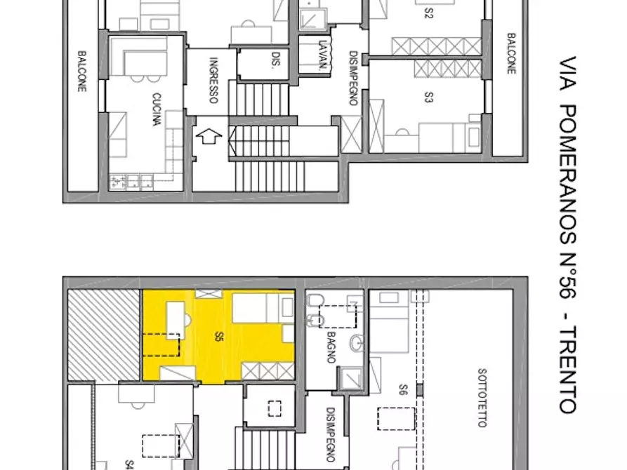 Immagine 9 di Camera in affitto  in Via Pomeranos a Trento