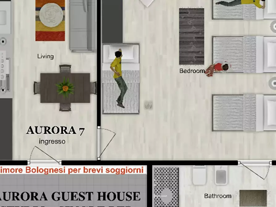 Immagine 2 di Appartamento in affitto  in Via Giuseppe Mazzini a Bologna