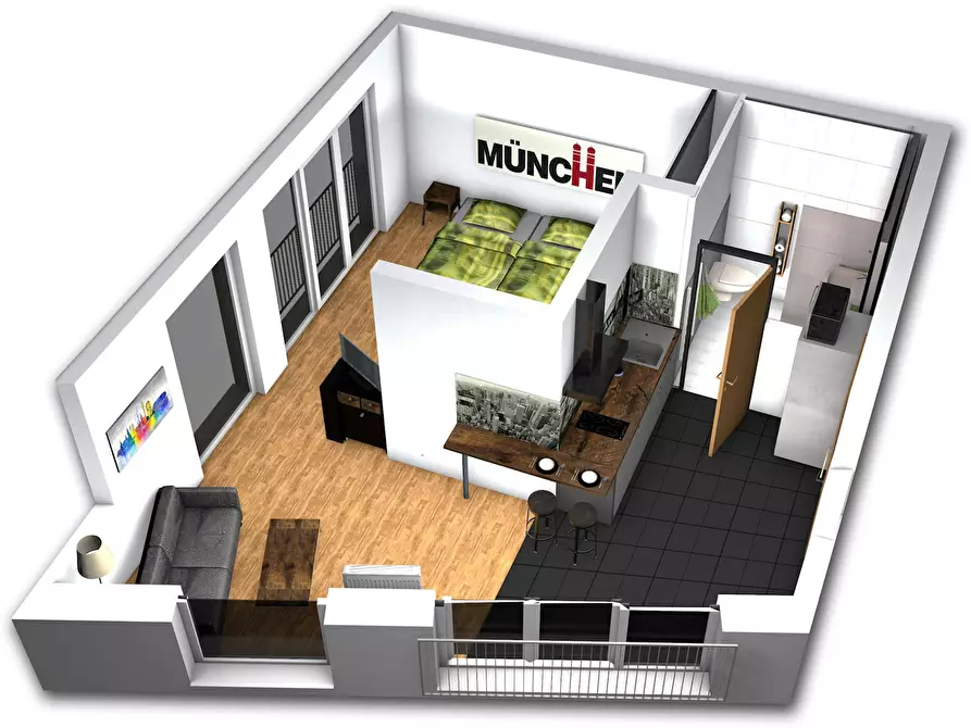 Immagine 9 di Appartamento in affitto  in Henschelstraße a München