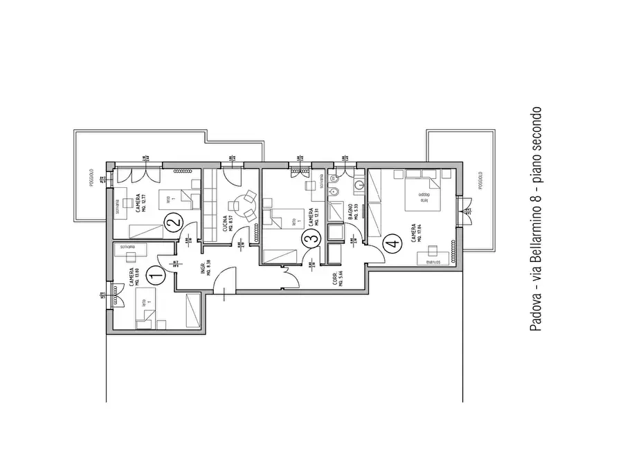Immagine 10 di Camera in affitto  in Via San Roberto Bellarmino a Padova