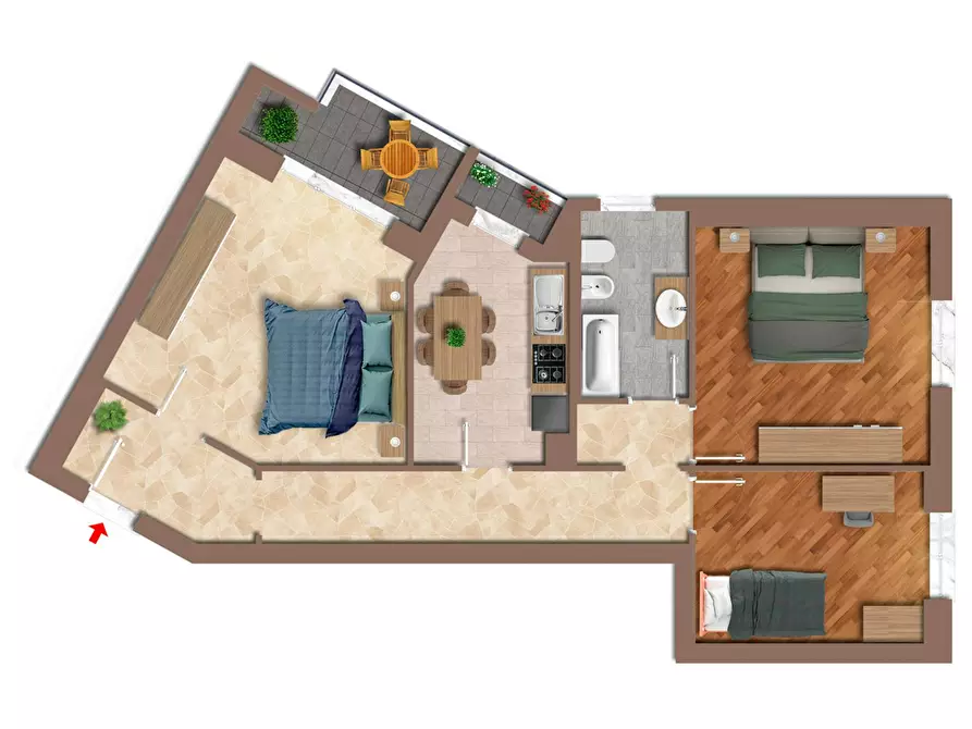 Immagine 10 di Camera in affitto  in Via dei Pioppi a Buccinasco