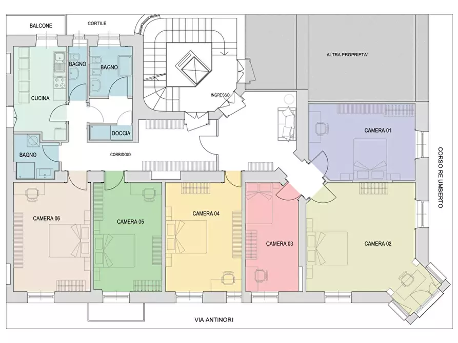 Immagine 1 di Camera in affitto  in Corso Re Umberto a Torino