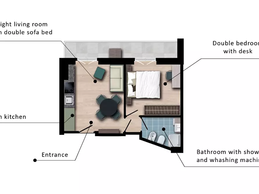 Immagine 3 di Appartamento in affitto  in Via Luigi Varanini a Milano