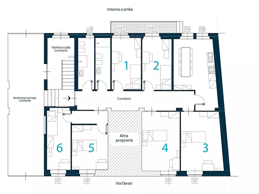 Immagine 1 di Camera in affitto  in Via Romolo Gessi a Torino