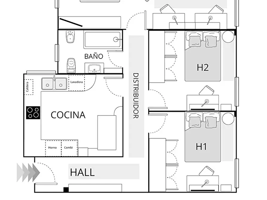 Immagine 6 di Camera in affitto  in José María de Escuza Kalea a Bilbao