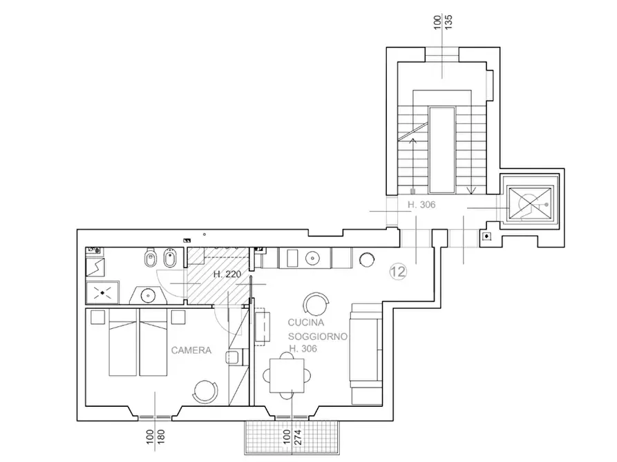 Immagine 6 di Appartamento in affitto  in Via Ascanio Sforza a Milano