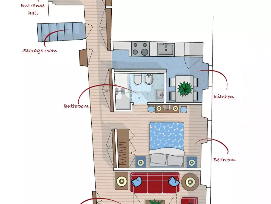 Immagine 10 di Appartamento in affitto  in Piazza Santa Felicita a Firenze