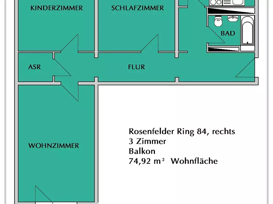Immagine 1 di Appartamento in affitto  in Rosenfelder Ring a Berlin
