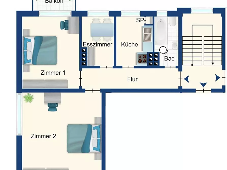 Immagine 1 di Appartamento in affitto  in Jachmannstraße a Kiel