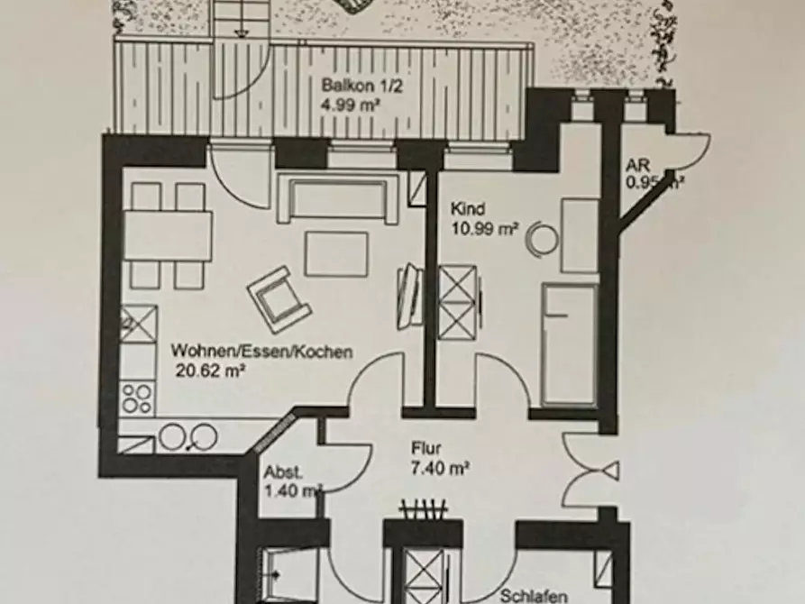 Immagine 2 di Appartamento in affitto  in Thüringer Straße a Leipzig